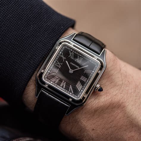 cartier santos dumont lacquered|cartier santos dumont black lacquer.